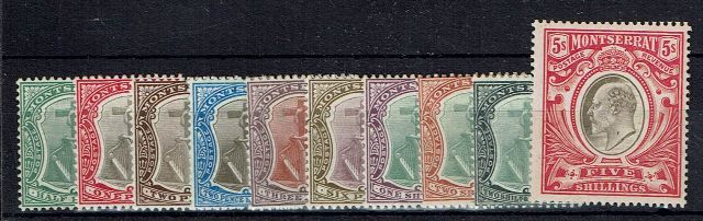 Image of Montserrat SG 24/33 LMM British Commonwealth Stamp
